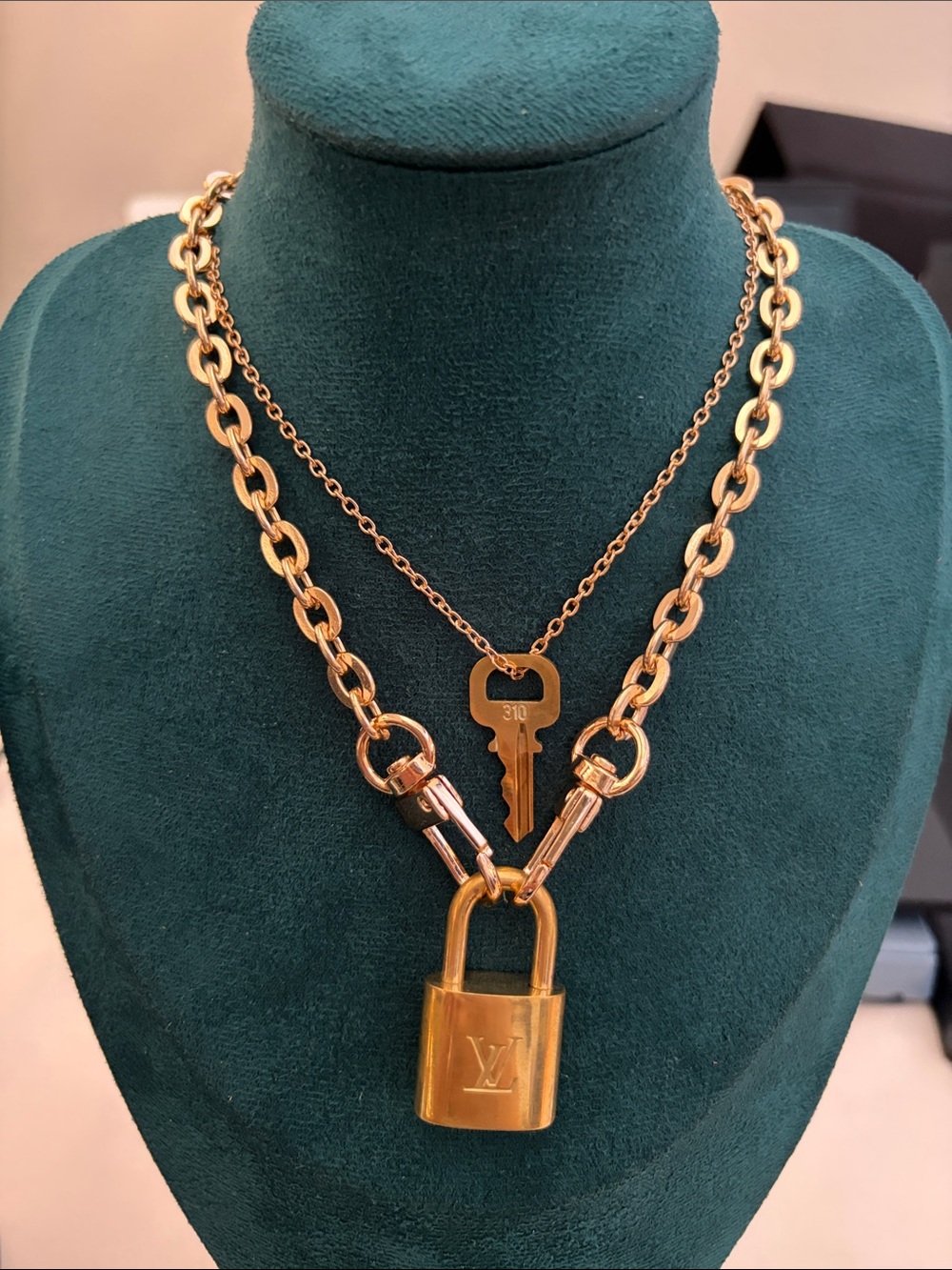 LV lock and key 🔐- random lock # this listing is created for my live show!